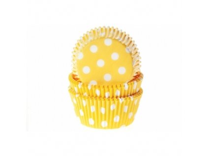 Košíčky Fun Cakes - žluté s puntíky