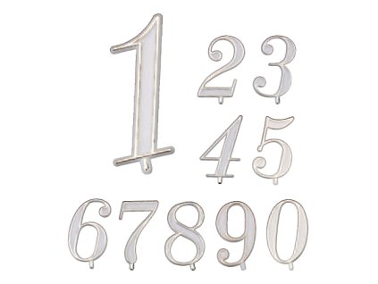 Plastové dortové číslo "3" - balení 100 ks