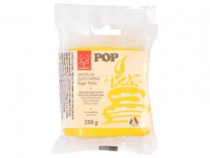 sugar paste fondant pop modecor yellow 250 g