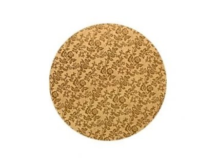 Dortová podložka zlatá O 30 cm, výška 12 mm