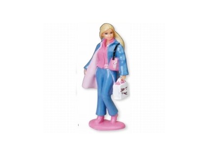 Nejedlá postavička na dort Barbie - casual