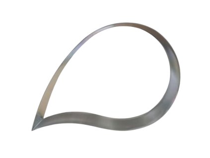 Dortový ráfek – Slza (prohnutá) malá