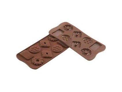 SCG25 BISCUITS SILIKOMART FORMA NA ČOKOLÁDU