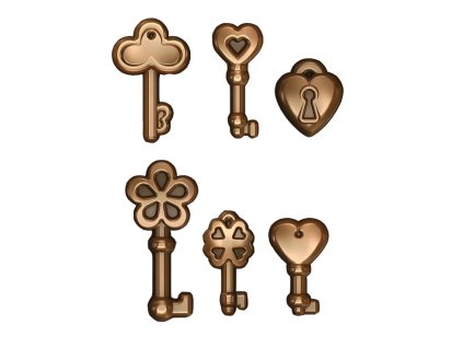 Forma na čokoládu Keys 01