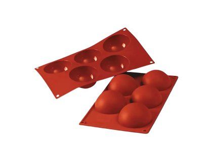 Silikonová forma polokoule (5 ks)