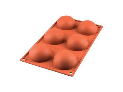 Silikonová forma polokoule (6 ks pr. 7 cm)