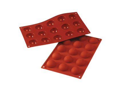 Silikonová forma polokoule (15 ks)
