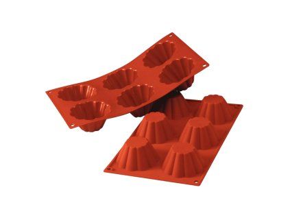 Silikonová forma Briochette (6 ks hl. 3,7 cm)