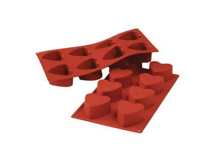 Silikonová forma Srdce (8 ks)