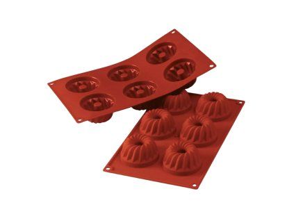 Silikonová forma bábovičky (6 ks)