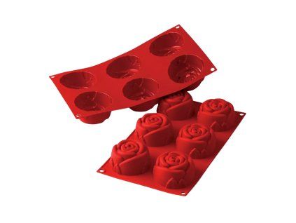 Silikonová forma Růže (6 ks)