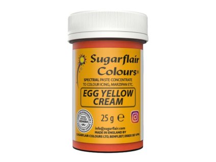 Egg Yellow/Cream - Gelová barva Sugarflair