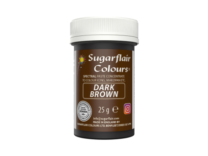 Dark Brown – Gelová barva Sugarflair