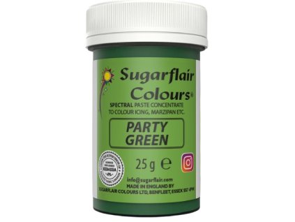 Party Green - Gelová barva Sugarflair