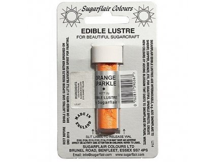 Orange Sparkle (Oranžová třpytivá) -  Barva prachová s leskem