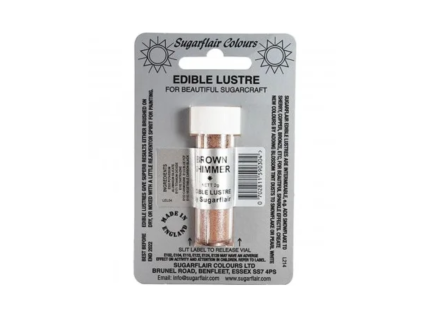 Brown shimmer (Třpytivě hnědá) – Barva prachová s leskem