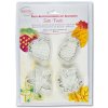34995 Ausstecherset Tutti Frutti ca 50 mm Weiss Set 4 teilig 4