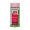 Sugar Pearls - perly střední zelené - metalické 80g