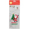Dárkový sáček na cukrovinky- veselý vánoční motiv - Merry Bright  - 20 ks WILTON; T01