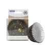 BC841 Košíčky 50 x 30 mm (30 ks ) - Černo zlaté flíčky