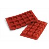 Silikonová forma Savarin quadrati medi (15 ks)