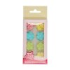 FUNCAKES Cukrové ozdoby květiny pastelový mix - 32 ks