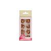 FunCakes Dekorace z cukrové pasty – bronzové hvězdy 24 ks