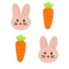 Velikonoční ozdoby z cukru - zajíčci a mrkvičky 12 ks; 02