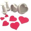 DEKOFEE Sada vykrajovátek srdce 4 ks; 01