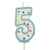 Dortová svíčka číslo modré – 5
