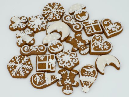 20 ks mini - bílé zdobení