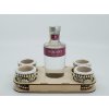 Dřevěný podstavec -  GALLI VIŠŇOVICE 200ml + 4 pohárky