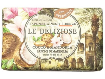 Mýdlo Le Diliziose 150g - Cocco, Mandorla Kosmetika Přírodní mýdla