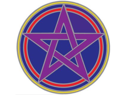 Sluneční mandala - Mystic Pentacle 01 Mandaly Samolepky - Mandaly