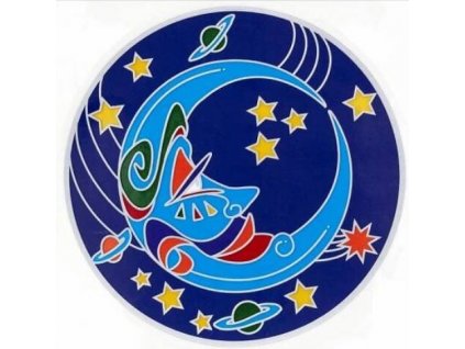 Sluneční mandala - Moon Mandaly Samolepky - Mandaly