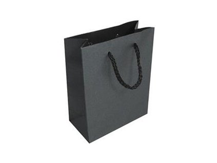 Taška z papíru 15x12cm - černá Dárkové obaly Papírové tašky