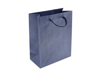 Taška z papíru 15x12cm - modrá Dárkové obaly Papírové tašky