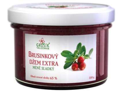 Džem extra 220g - Brusinka Delikatesy Džemy