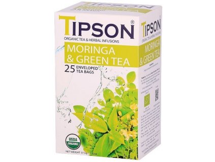 Bio Bylinný čaj 25x1,5g - Moringa, Green Tea Čaje, Byliny Bylinné čaje