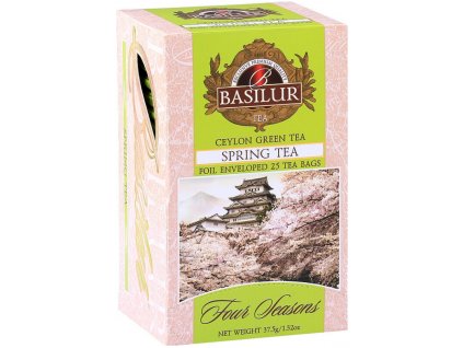 Zelený čaj aromatizovaný 25x1,5g - Spring Tea Čaje, Byliny Zelené čaje