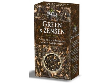 Zelený čaj ochucený 70g - Green Ženšen Čaje, Byliny Zelené čaje
