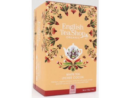 Bio Bílý čaj ochucený 20x2g - White Tea, Lychee, Cocoa Čaje, Byliny BIO čaje