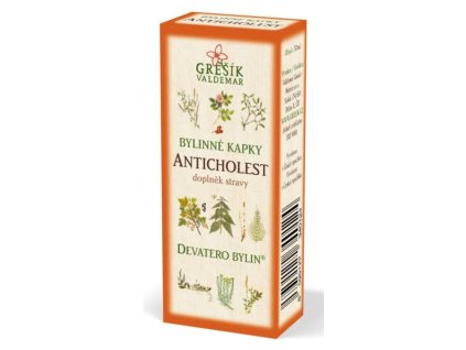 Bylinné kapky Devatero bylin 50ml - Anticholest Čaje, Byliny Kapky, Sirupy, Bonbóny