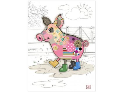 Přání 01111 - 13x18cm, zlatotisk - Pablo Pig Přání Zvířata Ptáci