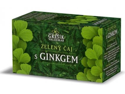 Zelený čaj ochucený 20x1,5g - Ginkgo Čaje, Byliny Zelené čaje