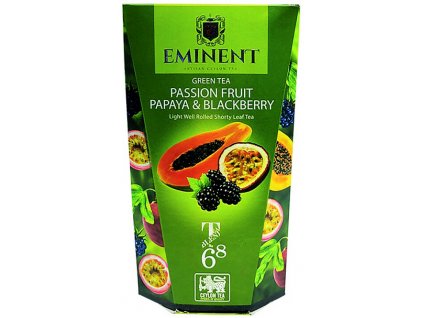 Zelený čaj ochucený 100g - Passion Fruit Papaya & Blackberry Čaje, Byliny Zelené čaje