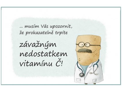 Dárkové pouzdro na čokoládu - Doktor vitamin Č  Delikatesy Čokoláda