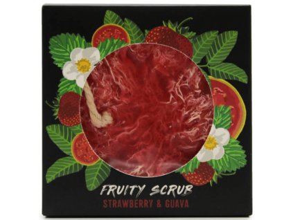 Peelingové mýdlo s lufou 150g - Jahoda, Guava Kosmetika Přírodní mýdla