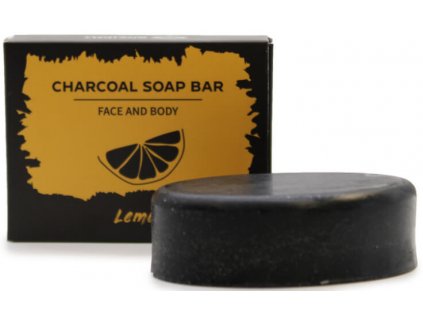 Mýdlo s Aktivním Uhlím 85g - Citrón Kosmetika Přírodní mýdla