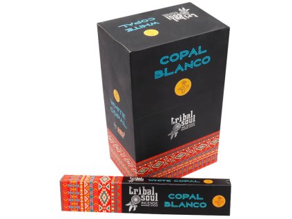 Indické vonné tyčinky Tribal Soul 12ks - Kopál bílý Vonné tyčinky Indické tyčinky